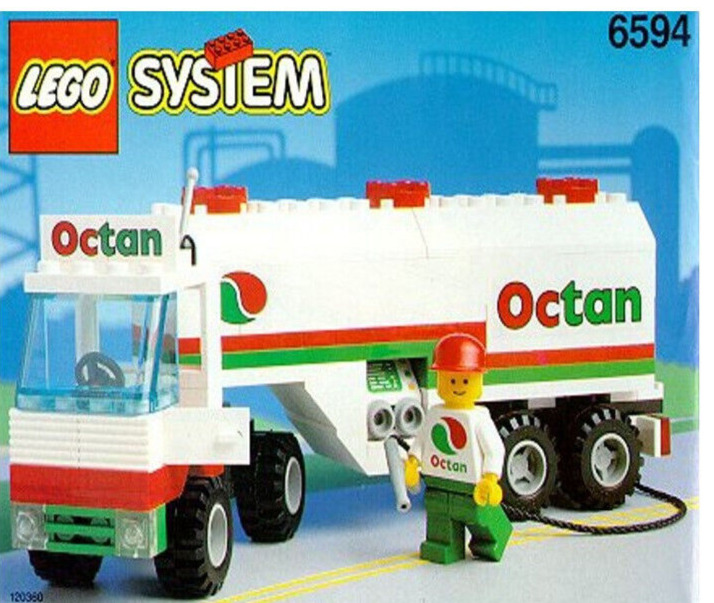 LEGO GAS TRANSIT # 6594 Complete 1992 Set (118 Pieces + 1 Figure + Inst. Sheet)