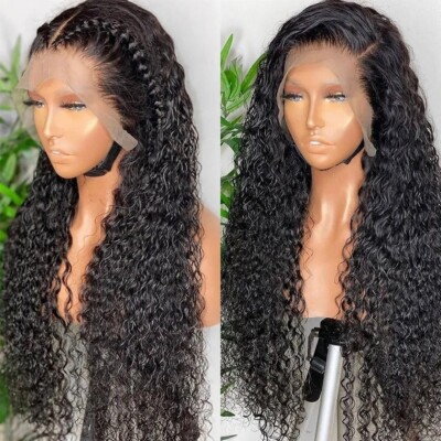 Water Wave Curly Human Hair Wet And Wavy Loose Deep HD Trasparent Lace Frontal