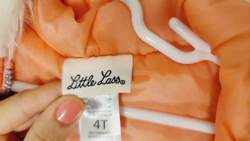 Little Lass Girls Unicorn Hooded Faux Fur Vest Size 4T - Picture 4 of 5