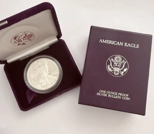 1986 S Silver Dollar American Eagle Liberty One Ounce Proof Bullion Free  Ship
