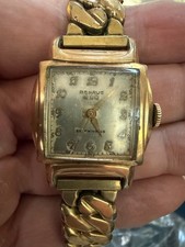 Vintage Benrus Selfwinding 10K RGP Hooded Lugs Automatic Square Watch Swiss