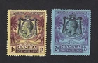 GAMBIA: Yv 102-105 (SG 134-136), 1922-27, MINT, new * VF, very beautiful