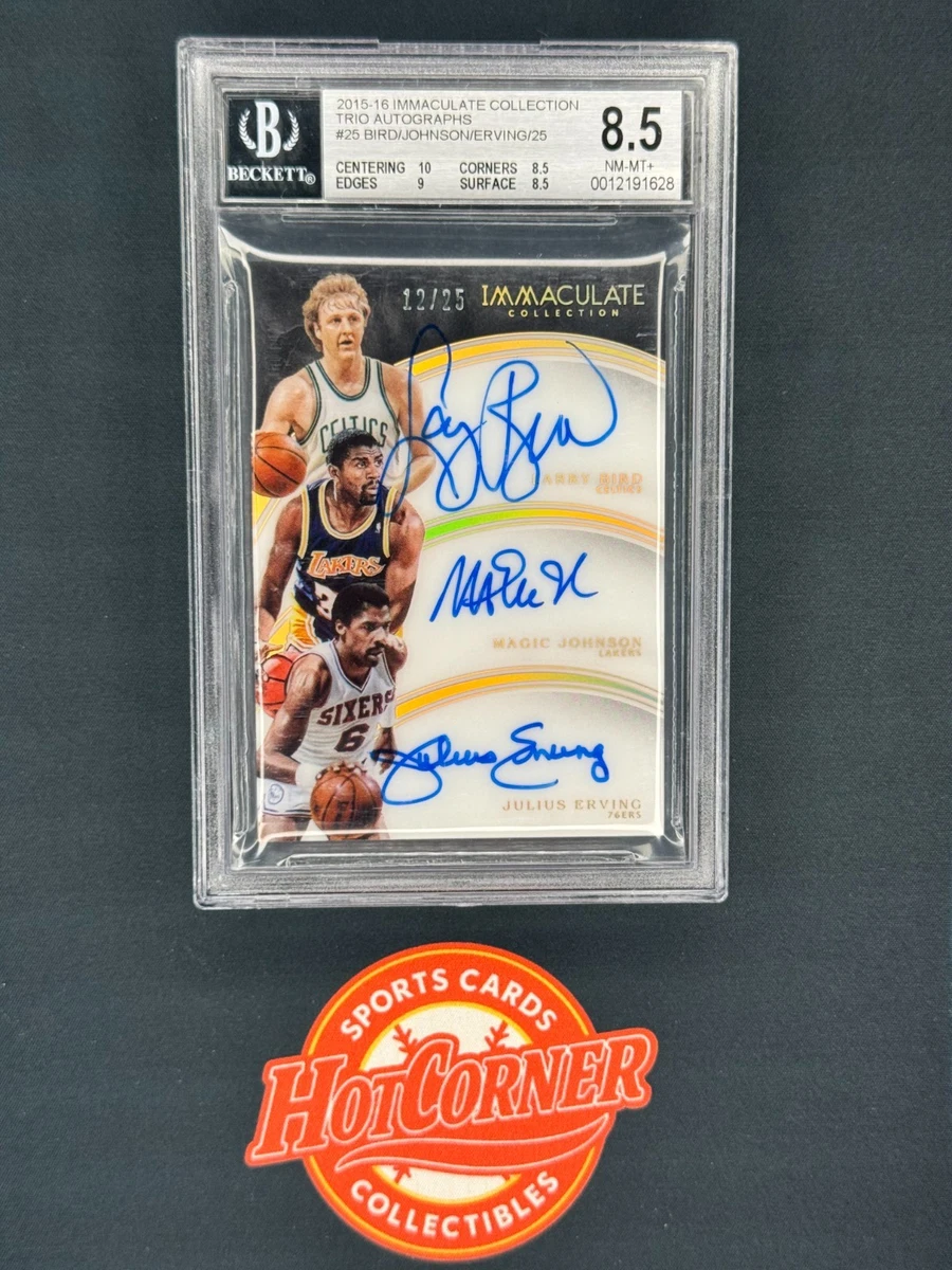 Panini Magic Johnson Basketball Autographed Sports Trading Cards
