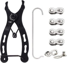 Bicycle Chain Repair Tool Kit, Bike Link Plier with 5 Pairs Quick Link Bicycle C