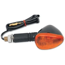K & S Compact Flexible Marker Lights - Black w/Amber Lens - 25-8405