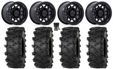 KMC Torx Bdlk 15  Wheels Bk +0mm 35  Outlaw M/T Tires RZR Turbo S / RS1