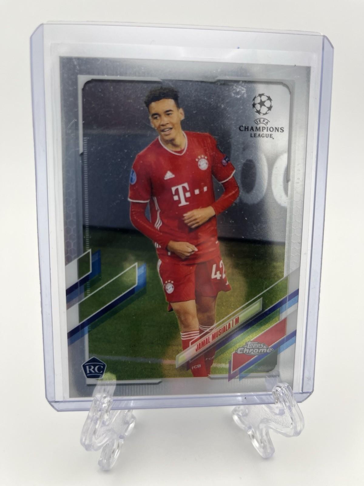 2020-21 Topps Chrome UEFA Champions League Jamal Musiala #81 Rookie FC Bayern