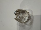Marahlago 925 11g Dante Ring Laramar Gemstone White Topaz 1/2” Wide Size 6.25-.5 — photo 7
