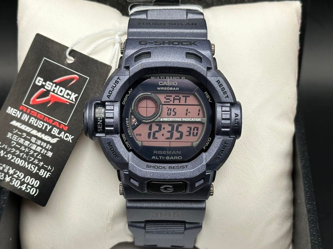 CASIO G SHOCK Riseman RUSTY BLACK Radio Solar New image 2