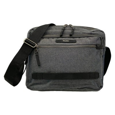 TUMI - Dark Gray Black TUMI Nylon Shoulder Bag