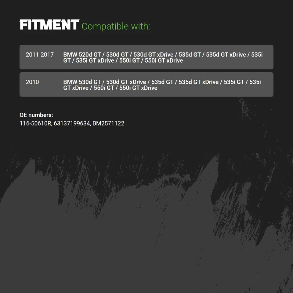 Side Marker Light For BMW 535i GT xDrive 2011-2017 Passenger Front 116-50610R Foto 2 de 2