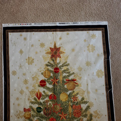 Winter’s Grandeur Christmas Tree Panel Robert Kaufman Quilting Crafts 120x60 cm - Picture 4 of 12
