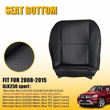 Car Front Seat Covers Black Leather For Mercedes Benz C250 2008 Sport - 2014 New