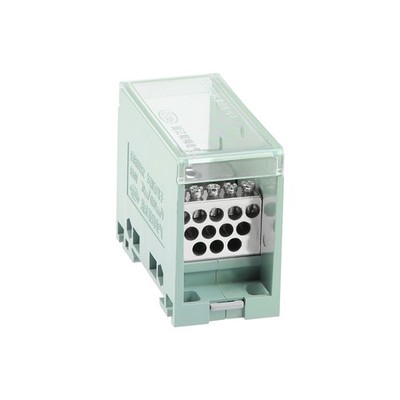 1 Input 12 Output 35mm DIN Rail Terminal Block Distribution Block 10-35mm2