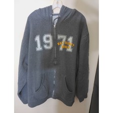 Walt Disney World Hoodie Mens XXL Gray Vtg Inspo 1971 Graphic Full Zip Fleece