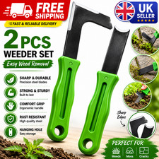 2PCS Weed Removal Tool Set Easy Grip Garden Weeder for Patio & Driveway