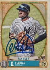 ESTEVAN FLORIAL SIGNED AUTO'D 2021 TOPPS GYPSY QUEEN CARD #243 NEW YORK YANKEES