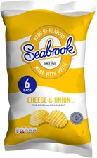 Seabrook Cheese & Onion Flavour, 6 x 25g