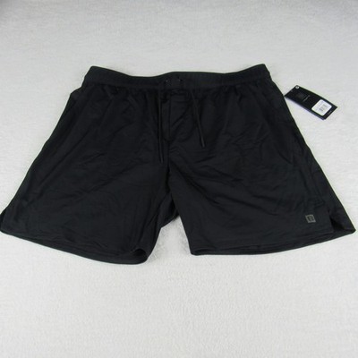 Layer 8 Mens Qwick-Dry Athletic Shorts Black XL Moisture Wicking NWT