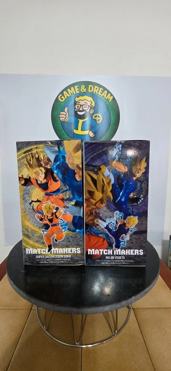 Set 2 Match Makers Goku II y Majin Vegeta Banpresto Dragon Ball 17 Cm Figuras