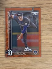 2025 Topps Series 1 - Tarik Skubal #71 Spring Training Orange Foil /25