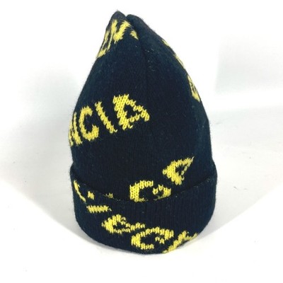 BALENCIAGA 555282 Logo beanie hat knit hat knit cap Knit hat wool