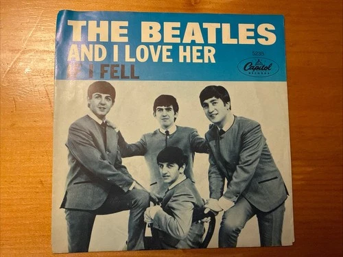 The Beatles ‎– And I Love Her/If I Fell 1964 Capitol 5235 45 7” Vinyl VG+