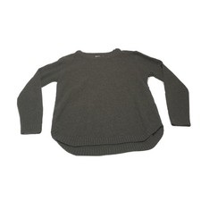 Pink Clover Women Size XL Dark Green Knit Sweater Tapered Hem