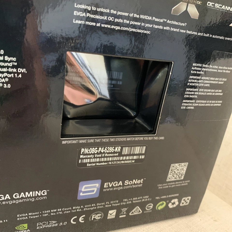 EVGA GeForce GTX 1080 FTW Gaming ACX 3.0 8Gb GDDR5X - Image 4 of 4