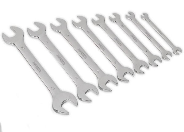 Haushalt MaulschlüSsel-Satz 8-Tlg. 6-22 Mm Metall Mit Koffer FüR Werkstatt-image