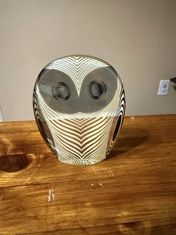 Abraham Palatnik Op-Art Lucite Acrylic OWL Sculpture Modern Brazil MCM - Image 2 of 4