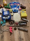 Vintage Junk Drawer Lot Whatnot Stock Trinket Tray Smalls Toys Pins Collectibles — photo 2