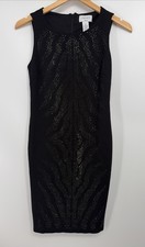Carmen Marc Valvo Studded Little Black Dress Sz XS