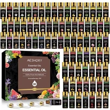 Essential Oil Set 80 Pcs-100% Natural Essential Oils Kit-Perfect for Diffuser