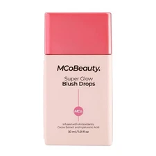 MCOBEAUTY SUPER GLOW BLUSH DROPS SHADE ROSE PINK NEW IN BOX 1.01 Fl Oz 