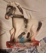 Vintage Chalkware Horse Carnival Prize Figurine 6