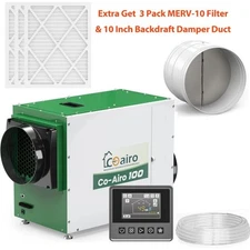 COAIRO 90Pt Whole House Dehumidifier w/Fresh Air Function 5y Warranty 2300 sq.ft