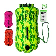 DIPPY Swim Buoy for Open Water Swimmers  28L Waterproof Dry Bag Tow Float Sw...