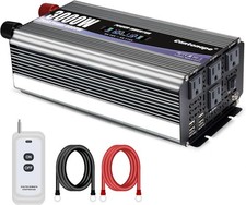 3000W Power Inverter 12V to 110V/120V DC to AC with LCD Display, Remote Controll