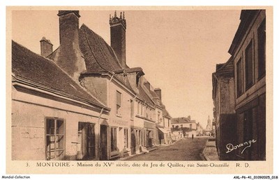 AXLP6-0317-41 - MONTOIRE - Haus aus dem 15. Jahrhundert - Spruch aus dem Kegelspiel