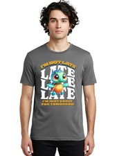 Turtle-I-M-Not-Late Mens Graphic Tee,100% Cotton,Casual Summer Wear