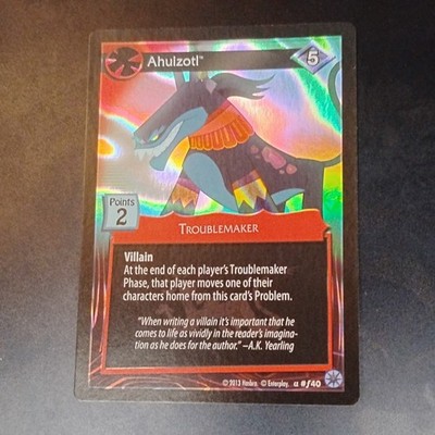 My Little Pony Ahuizotl Troublemaker Holo Enterplay 40/40 Card 2013