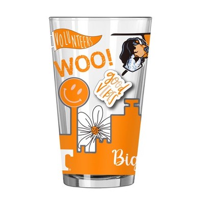 Tennessee Vols 16oz Native Pint Glass Logo Brands 217-G16P-63