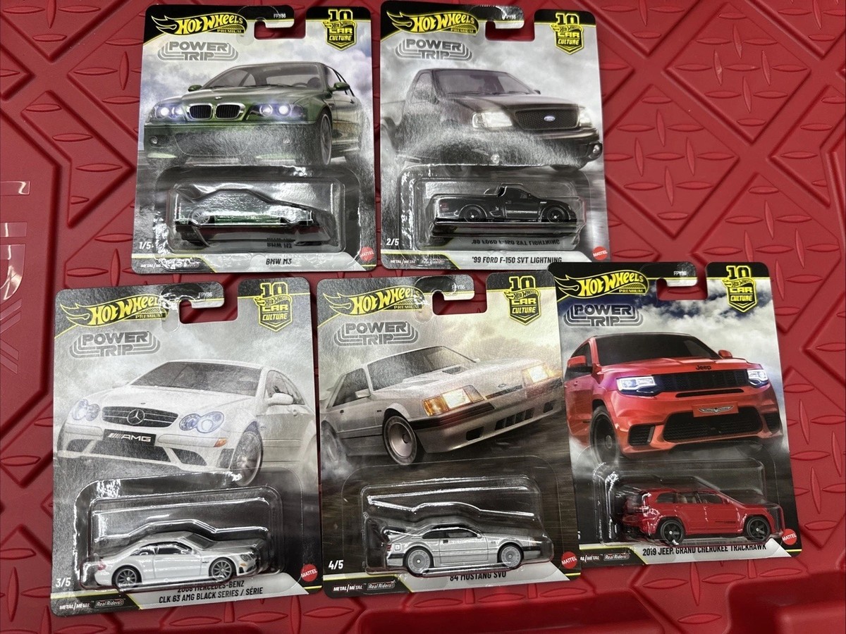 Hot Wheels 1:64 Car Culture 2026 R Case – Power Trip - 5 Cars Set