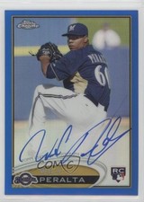 2012 Topps Chrome Rookie Auto Blue Refractor 139/199 Wily Peralta #WP Auto 0jl