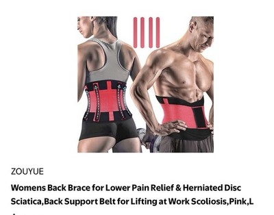 Back Brace Lower Back Pain Immediate Pain Relief From Sciatica Herniated Disc