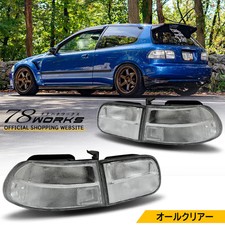 78works Us Type Tail Lights All Clear For Honda Civic Eg3 Eg4 Eg6 Sir Vti 3door 78works Us Type Tail Lights All Clear For Honda Civic Eg3 Eg4 Eg6 Sir Vti 3door