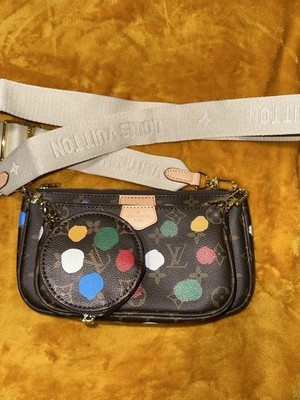 Louis Vuitton Yayoi Kusama Monogram Pochette Accessory Bag Multi Coin Case M4638