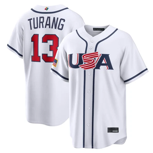 Men's USA Baseball White 2026 World Baseball Classic Home Stadium Jersey
