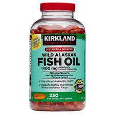Kirkland Signature Wild Alaskan Fish Oil 1400 mg., 230 Softgels